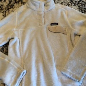 Women’s Patagonia jacket large white/cream